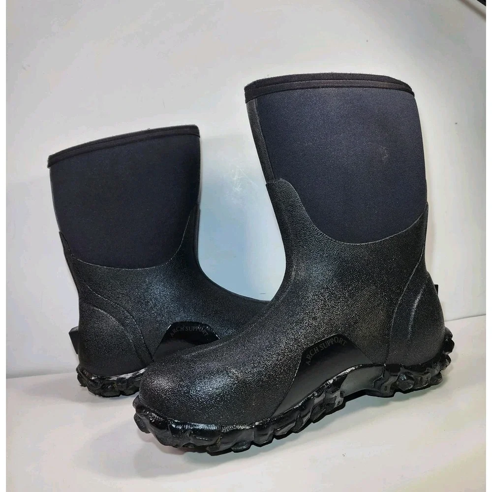 Bogs Classic Mid Insulated Waterproof Work Boots Mens 9 Black Neo-Tech Nice!